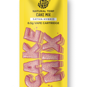 Lemonnade - Cake Mix - THC - Vape - Cannaterp 510 - Vape - Fat Boy Cartridge - Tray - Pouch - 1g - CA