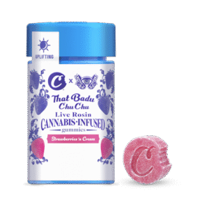 Deactivated - Launching New Live Rosin Gummy Line Fall 2024 Cookies - That Badu - THC - Edible - Live Rosin Infused Gummies - Edible - 10pk - Tray - Box - 100mg - CA